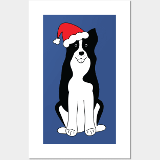 Christmas Border Collie Posters and Art